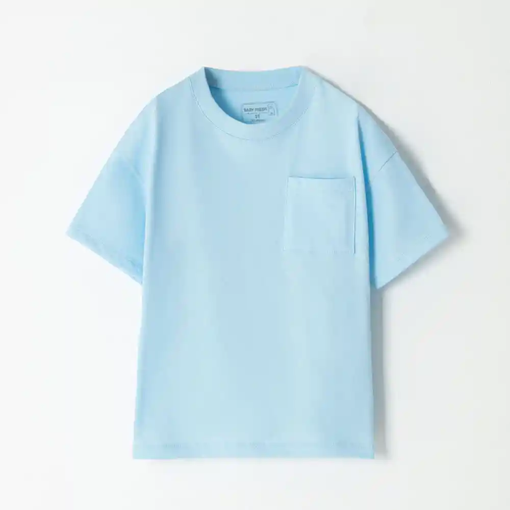 Camiseta Cuello Redondo Manga Corta en Algodón Bebito David Baby Fresh Talla 3t