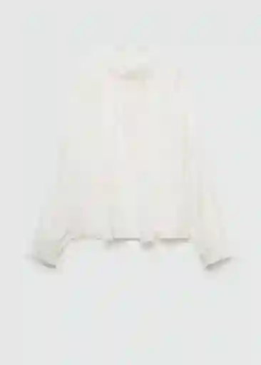 Blusa Nabiu Off White Talla M Mujer Mango