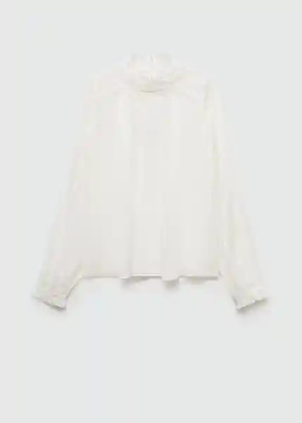 Blusa Nabiu Off White Talla M Mujer Mango