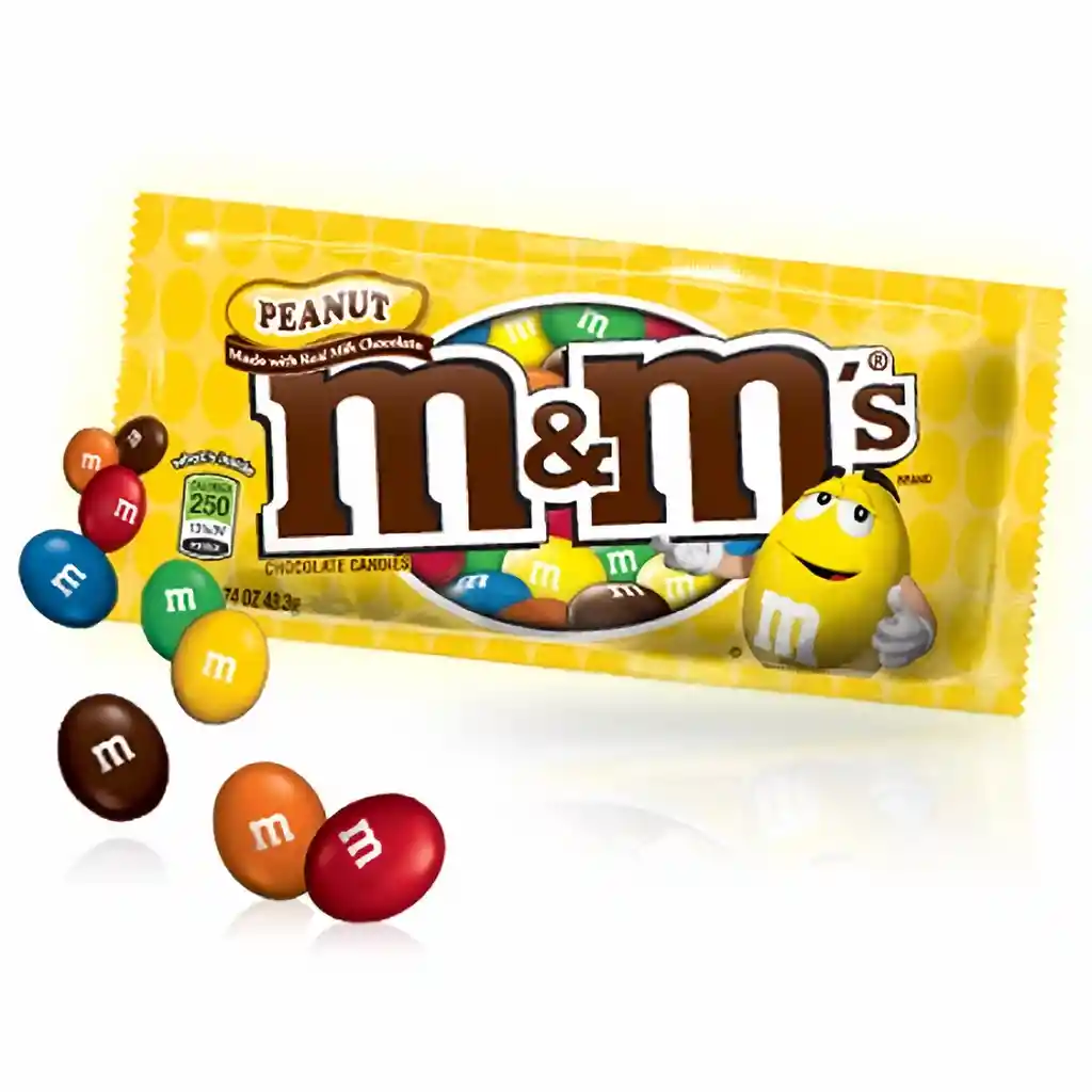 M&M Chocolatepeanut Singles 1.74Oz (Amarillo9