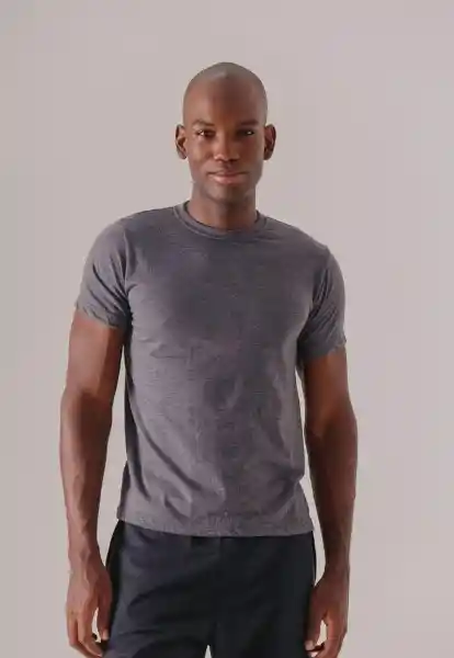 Camiseta Deportiva Para Hombre Gris S M Bronzini Active