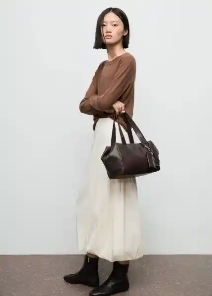 Jersey Lucca Tabaco Talla M Mujer Mango