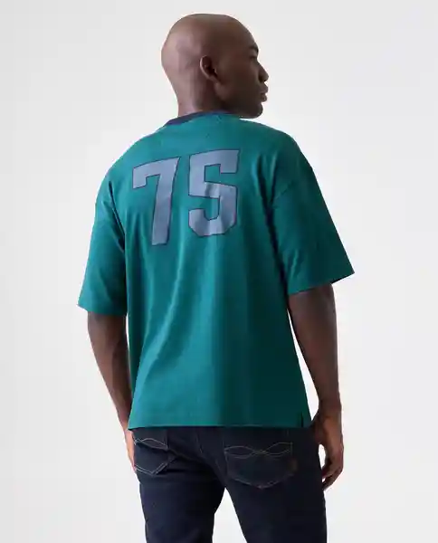 Camiseta Hombre Verde Talla S 842G005_VER195220 Americanino