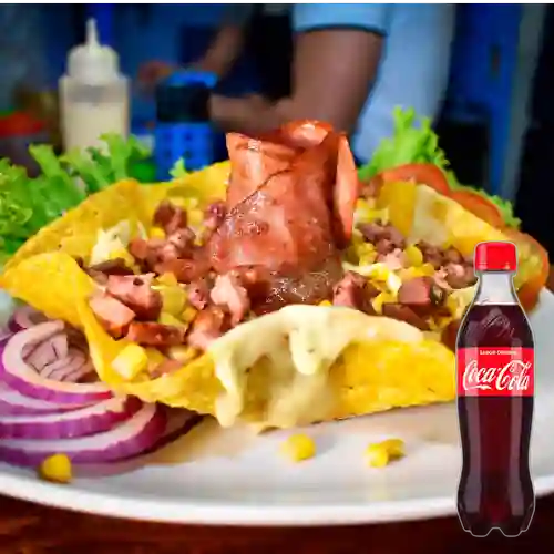 Combo Mazorcada Ranchera +Cocacola Orig 400ml