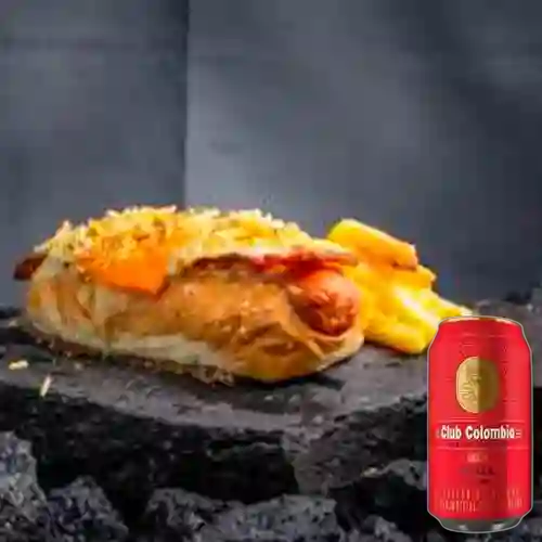 Combo Hot Dog Bohemio + Cerveza Club Colombia 330 ml