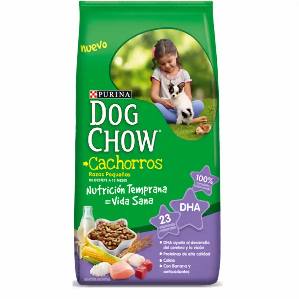 Dog Chow Cachorros Raza Pequeña Corazón Sano X 4 Kg