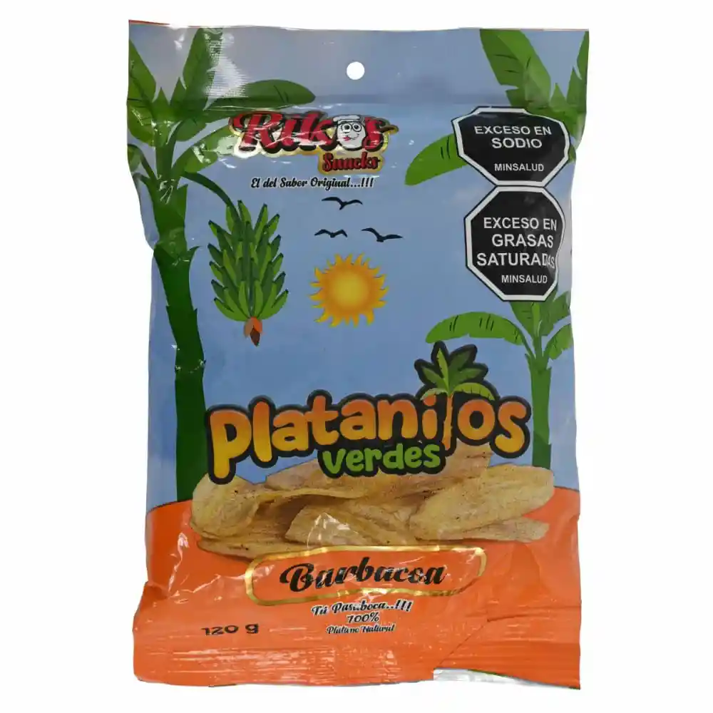Pboca Rikos Platanitos Verde Bbq