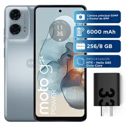 Celular Motorola Moto G24 Power 256 Gb 8 Gb Ram Celeste