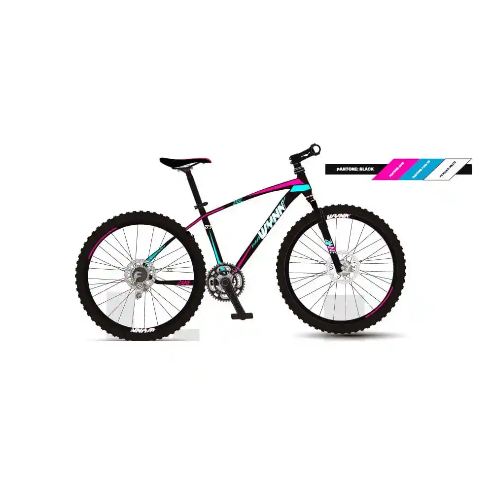 Bicicleta Wynn Montaña Zane 27.5 Pulgadas 21 Velocidades Negra