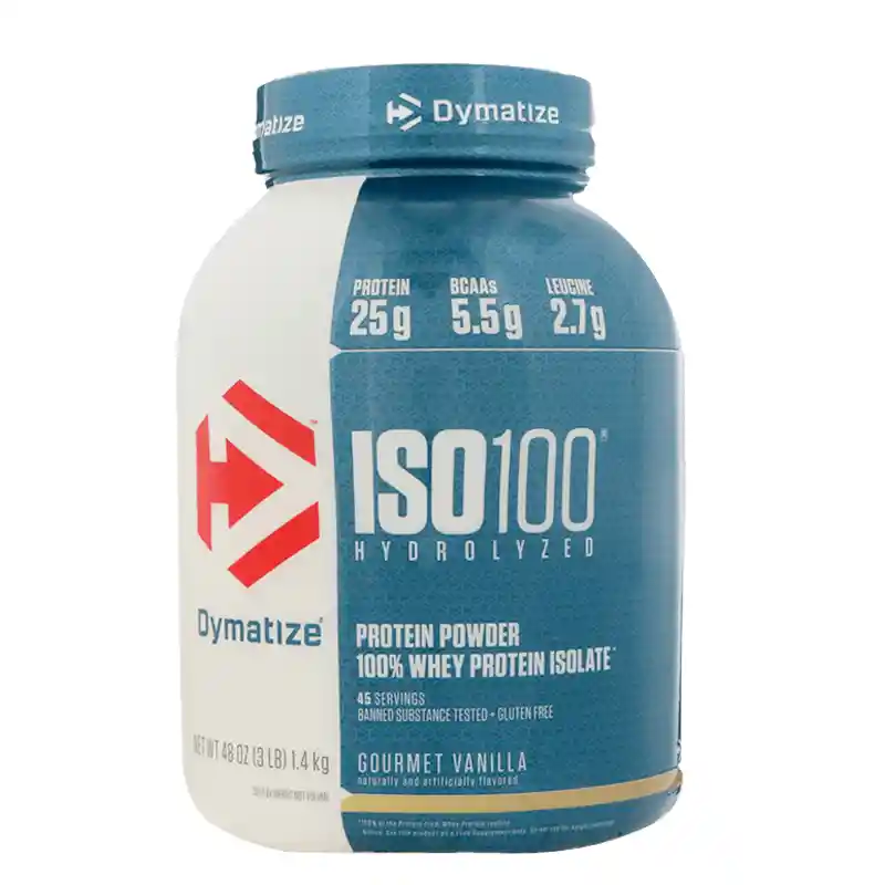 Iso 100 Suplemento Alimenticio Vainilla Dymatize 3 Lb