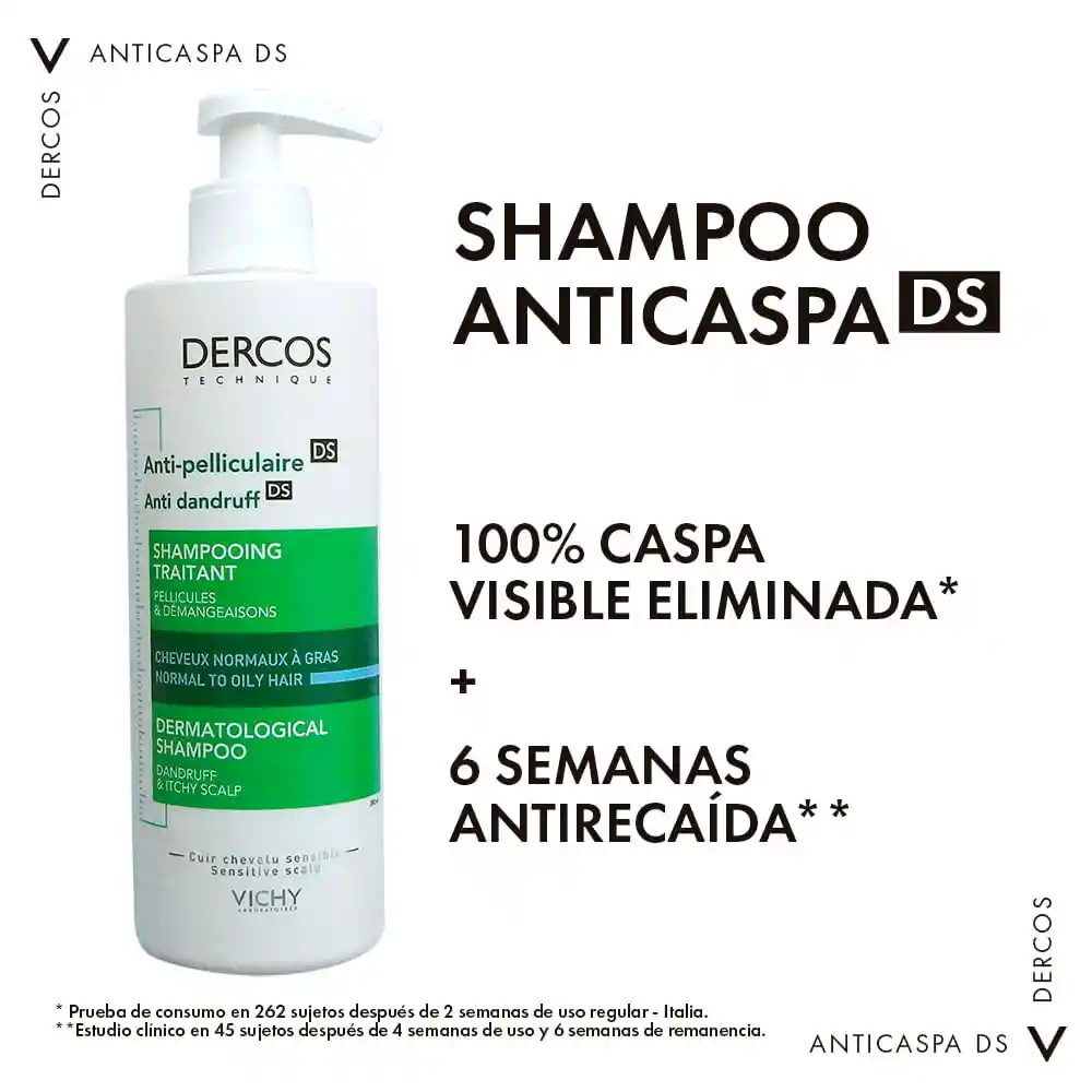 Vichy Dercos Shampoo Anticaspa Cabello Graso