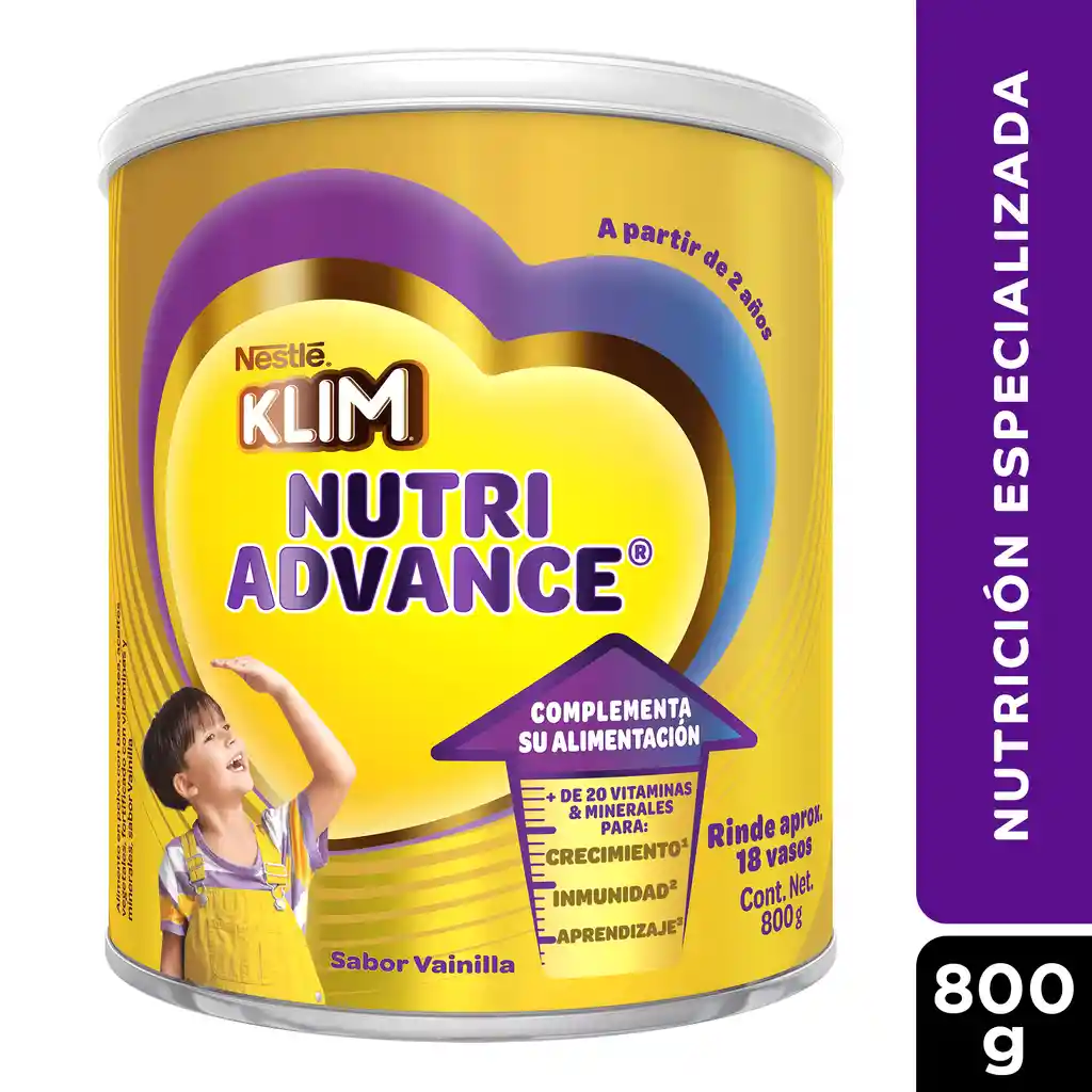 Klim Nutriadvance complemento nutricional en polvo x 800g