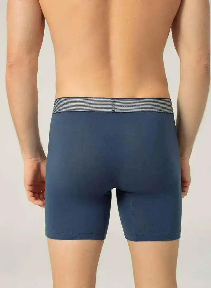 Pqtx3 Boxer Ajustado Largo Punto Blanco 744589