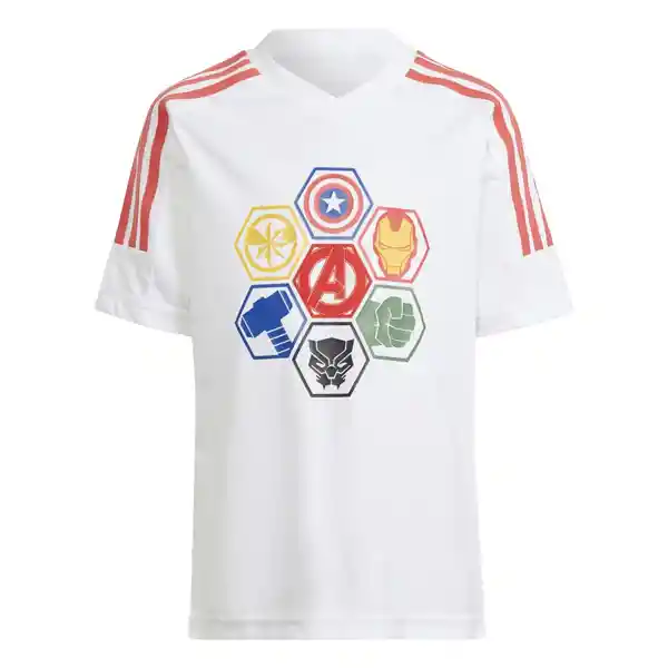 Adidas Camiseta Para Niño Blanco Talla 2Xs Ref: In7277