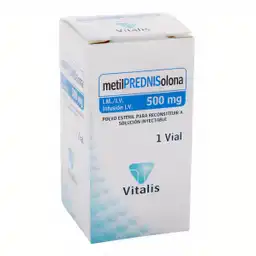  Vitalis Metil Prednisolona  Polvo Esteril Inyectable (500 Mg) 