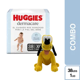 Combo Pañal Huggies Dermacare 4/XG + Disney Peluche Pluto