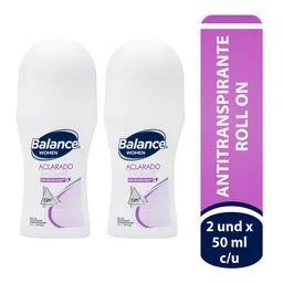 Balance Desodorante en Roll On Aclarado Radiante