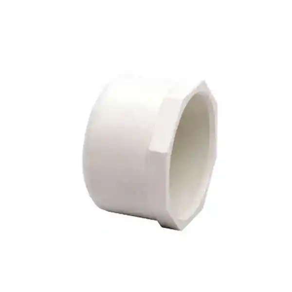 Tapón Liso Pvc Presión Certificada 1''