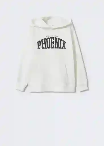 Sudadera Arizona Offwhite Talla 06 Niños Mango