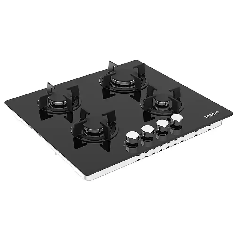 Cubierta Empotre Mabe 4 Puestos Negro Pm6042gv0