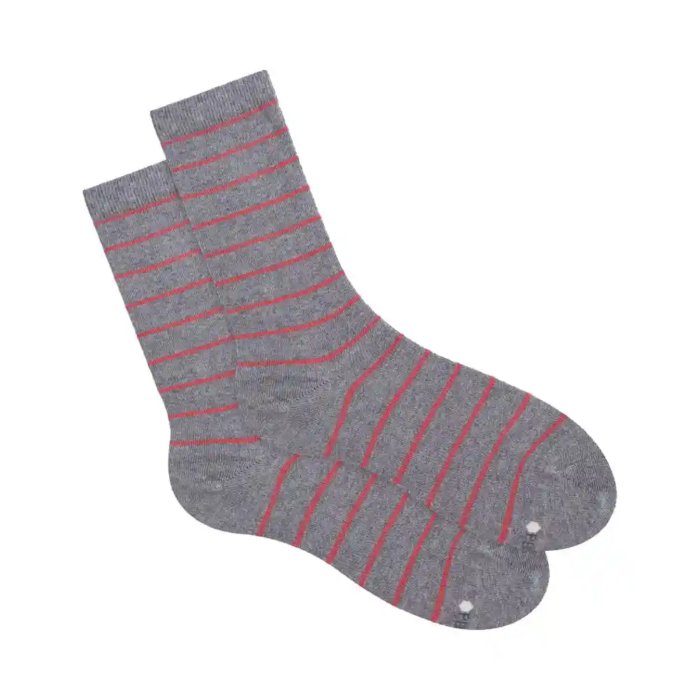 Medias Casuales Largo Tradicional Femenino Arco Iris Punto Blanco