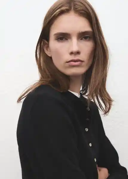 Cardigán Descart Negro Talla M Mujer Mango