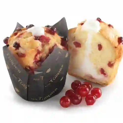 Cupcake de yogurt griego y arándanos