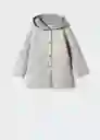 Abrigo Sandra5 Gris Talla 11 Niña Mango