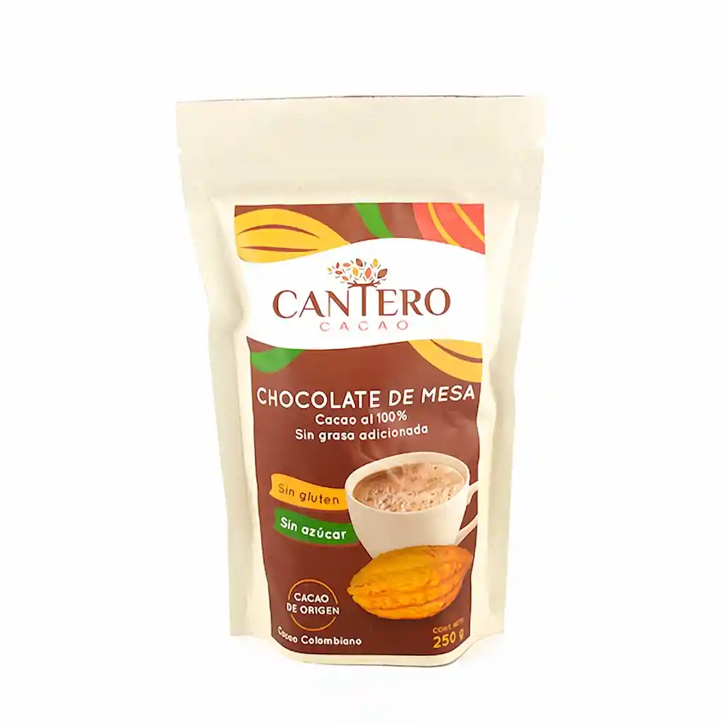 Cantero Chocolate de Mesa Polvo 100 %