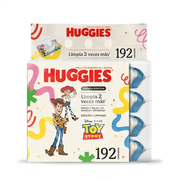 Huggies Toalla Húmeda Limpieza Efectiva Toy Story