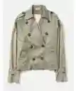 Chaqueta Mujer Verde Talla LARGE American Eagle