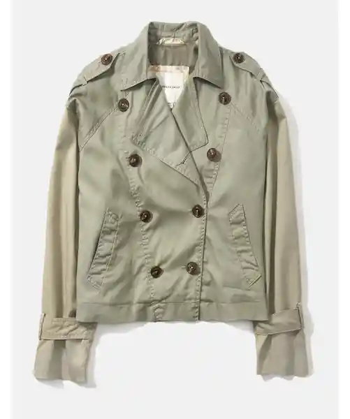 Chaqueta Mujer Verde Talla LARGE American Eagle
