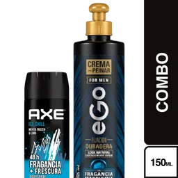 Combo Crema Para Peinar Ego y Axe Ice Chill Fragancia Levante
