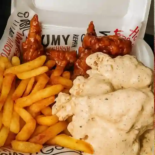 Alitas bbq x16 piezas mixtas