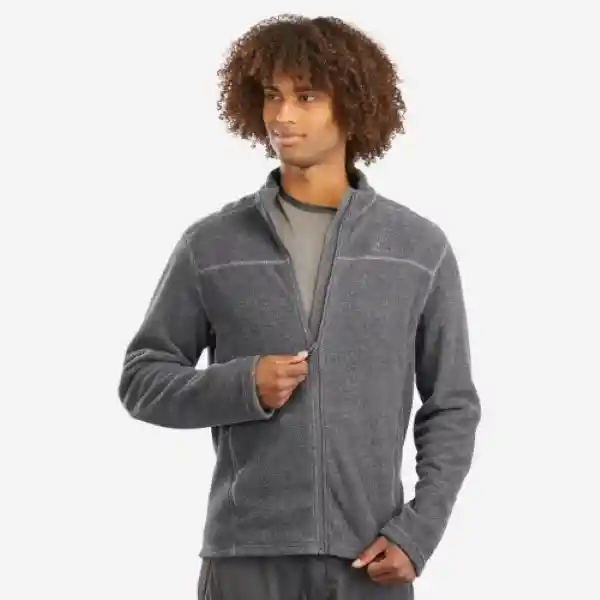 Quechua Chaqueta Polar Térmica de Senderismo Hombre Gris L mh100