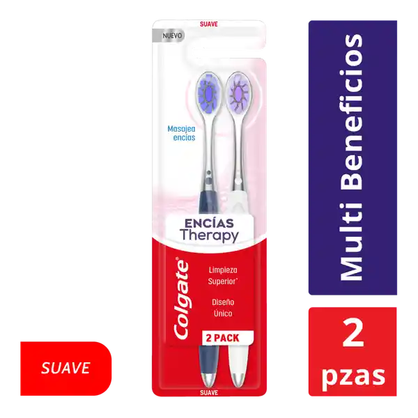 Cepillo de Dientes Suave Colgate Encias Therapy x2und