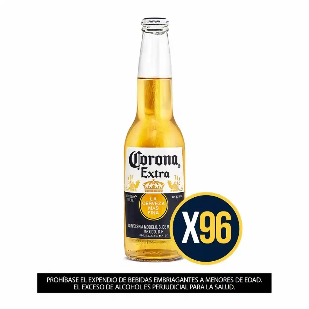 Cerveza Corona Botella 330 Ml X96