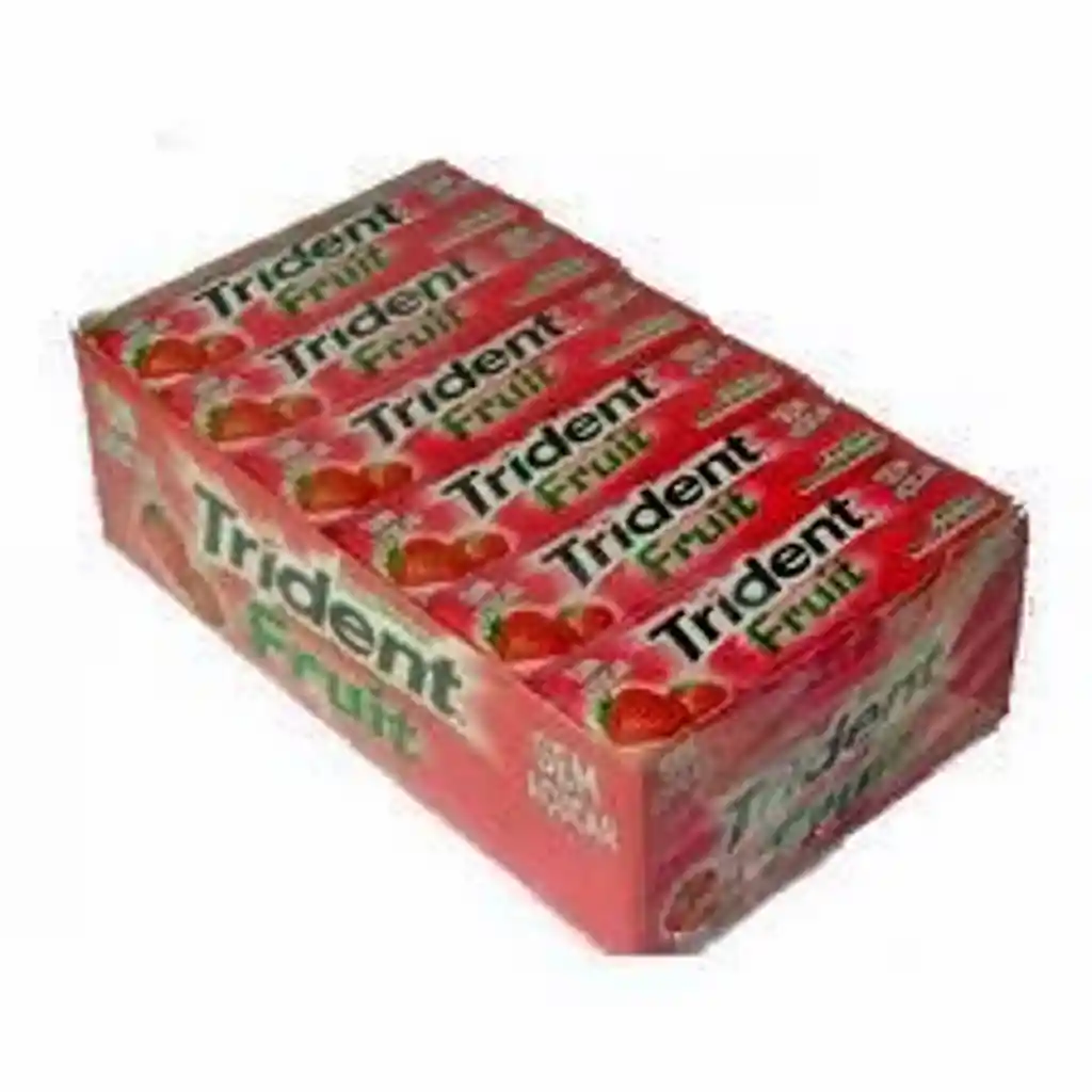 Trident Chicle Sabor A Fresa Valuepack -- Display X12