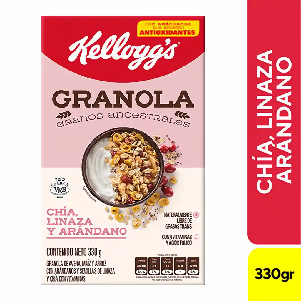 Granola Chia Linaza y Arandanos 330 gr