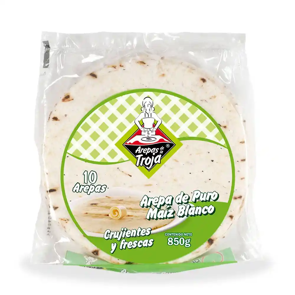 Arepas de la Troja Arepa de Puro Maíz Blanco