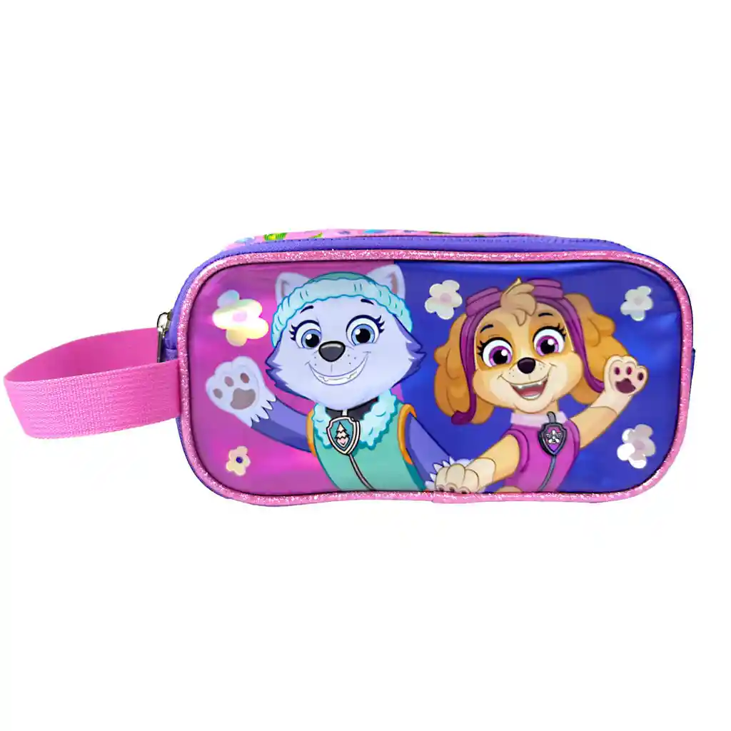 Cartuchera Premium 2 Bolsillos Paw Patrol Everest & Skye
