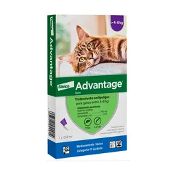 Advantage Tratamiento Antipulgas Para Gato 4-8 Kg (0.8 mL)