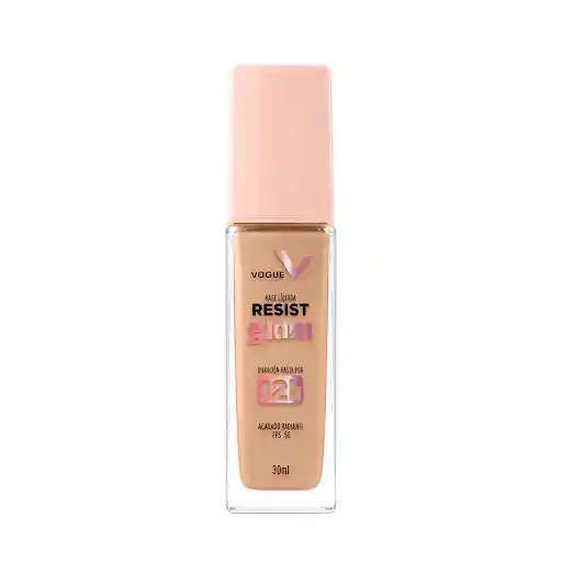 Base Vogue Resist Glam Tono Caramelo Frasco