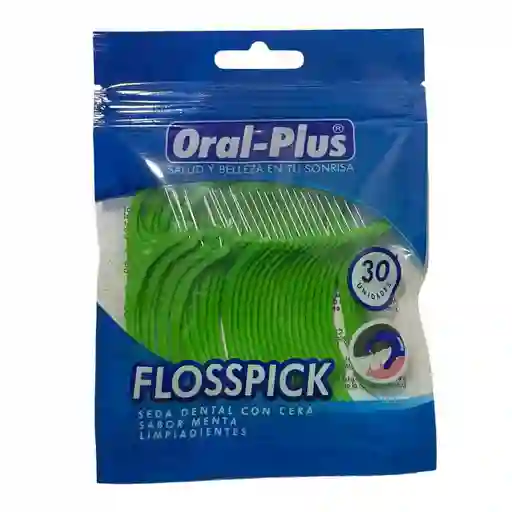Flosspick X 30 Unidades- Verde Oral-plus