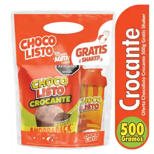 Modificador de Leche Chocolisto Oft Crocante Shaker Col (500 Gr)