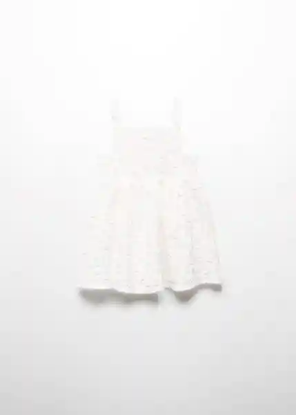 Vestido Palm Offwhite Talla 72 Niñas Mango