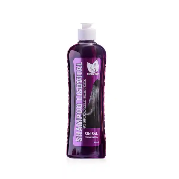 Natural Sant Shampoo Lisovital Con Keratina Sin Sal