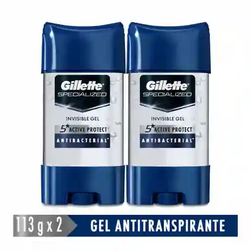 Gillette Desodorante en Gel Specialized 5 Active Protec Antibacterial