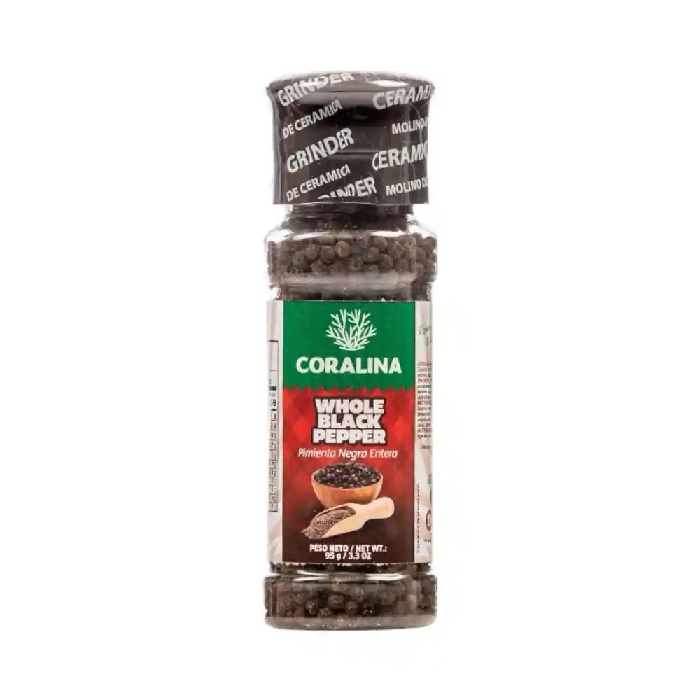 Pimienta Negra Entera Coralina *95gr