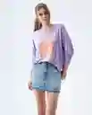  Camiseta Mujer Morado Talla M 602E006 AMERICANINO 